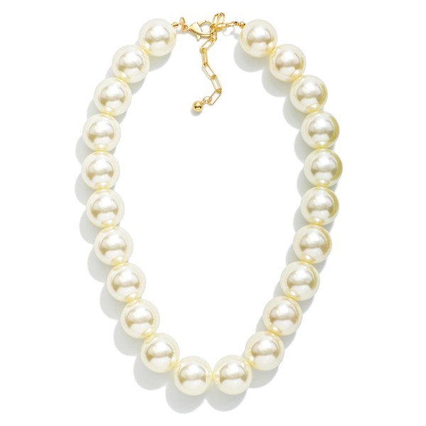 Chunky Acetate Bead Beaded Necklace 

- Approximately 16" L
- Extender 3" L