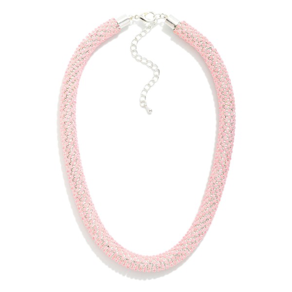 Studded Spring Stretch Necklace 

- Approximately 12" L
- Extender 2" L
