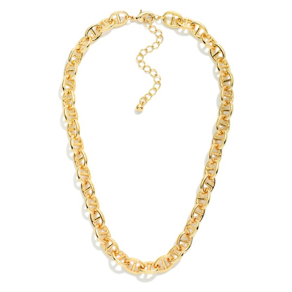 Mariner Chain Link Necklace

- Approximately 14" L
- Extender 3" L 


