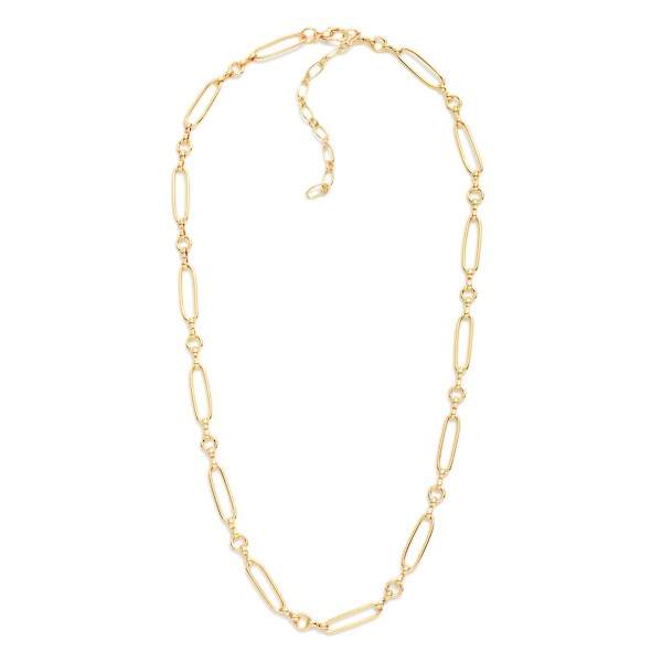 Long Oval Link Chain Link Necklace 

- Approximately 18" L
- Extender 3" L