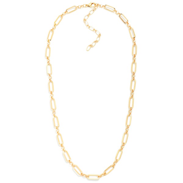 Oval Link Chain Link Necklace 

- Approximately 16" L
- Extender 3" L