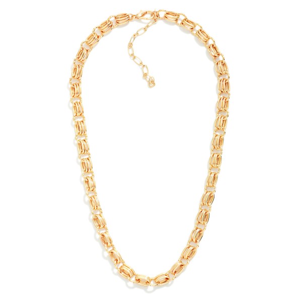Triple Link Chain Link Necklace 

- Approximately 16" L
- Extender 2" L