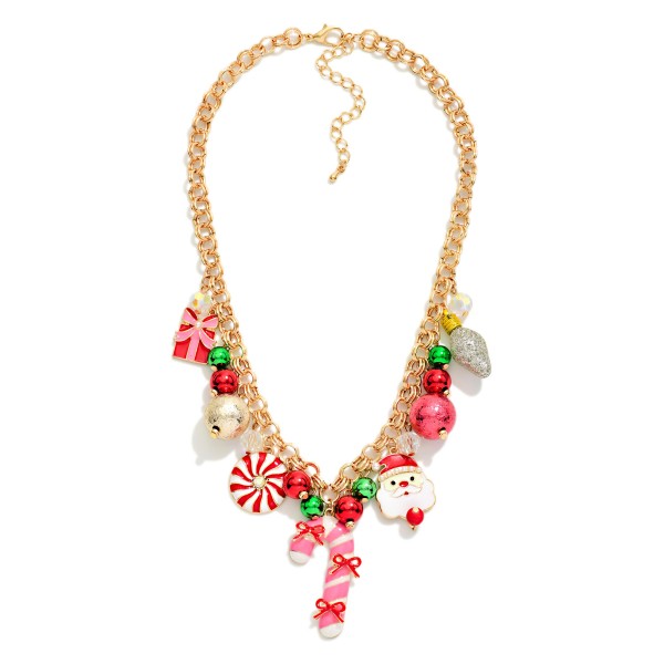 Chain Link Christmas Charm Necklace

- Approximately 14" L
- Extender 3" L

