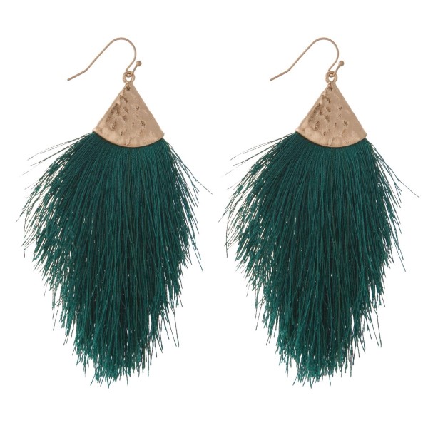 Wholesale long drop earrings tassel details gold metal accents