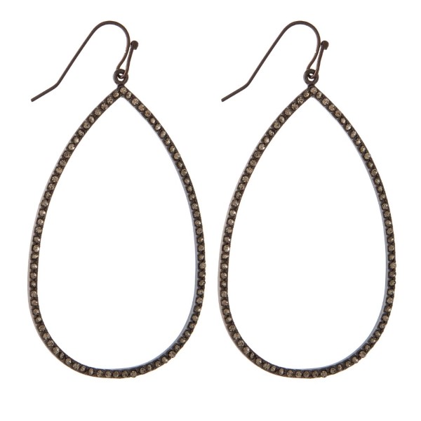Wholesale teardrop rhinestone earring