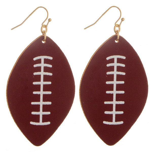 Wholesale long fish hook football earring Approximate