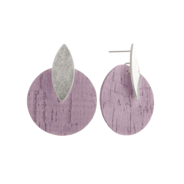Wholesale short cork earrings gold post Approximate