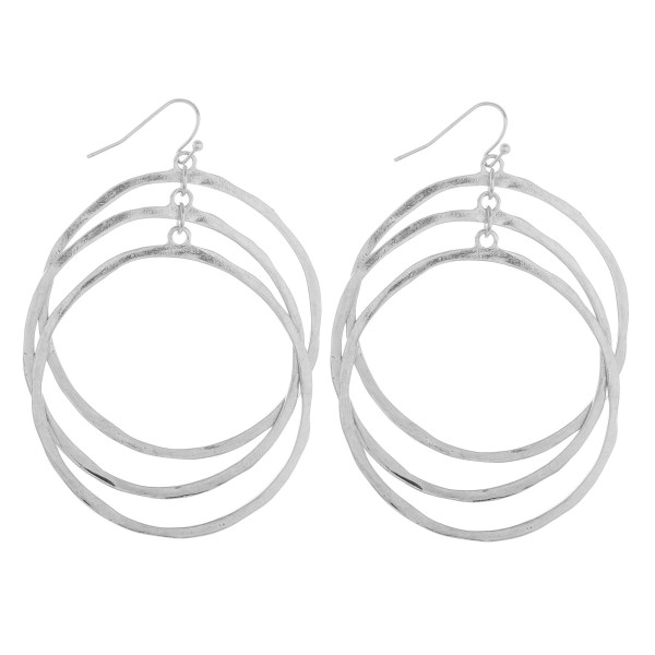 Wholesale long triple hoop earrings Approximate