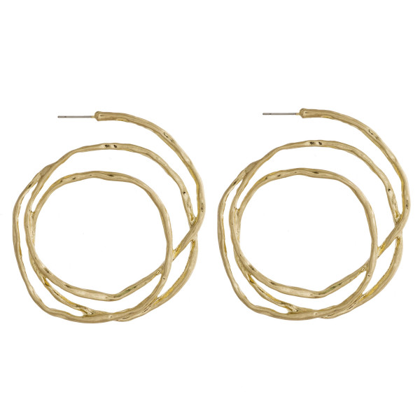 Wholesale large circular metal earrings stud post diameter