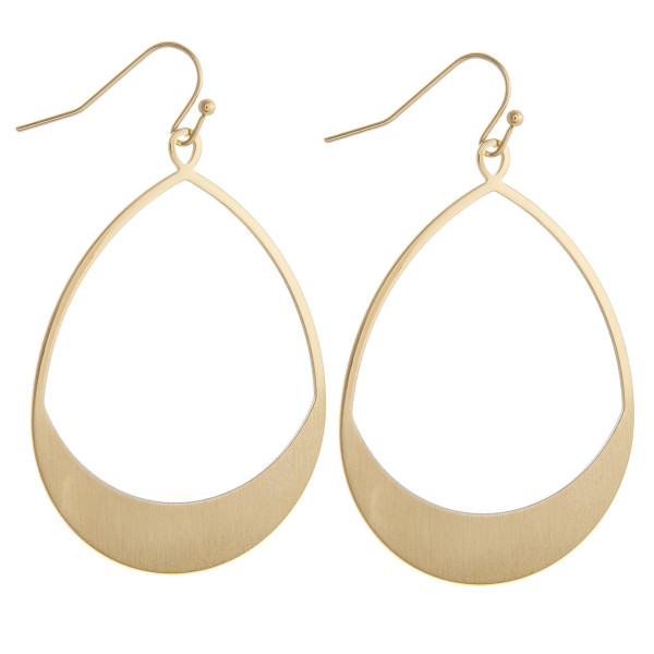 Wholesale gold metal teardrop earrings Measure diameter