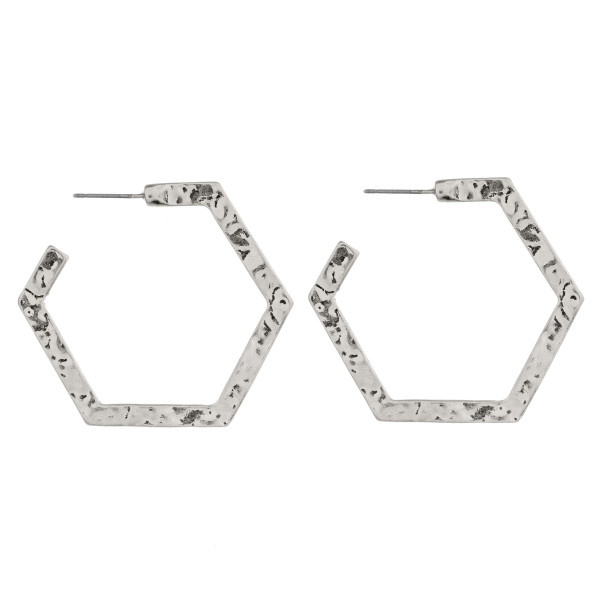Wholesale metal hoop earrings hammered stud post diameter