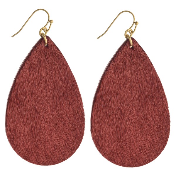 Wholesale faux fur teardrop earrings