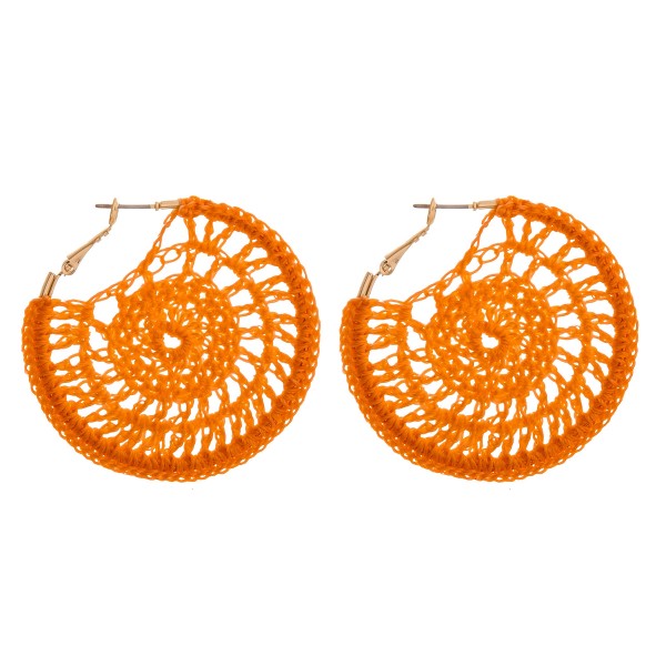 Wholesale crochet hoop earrings diameter