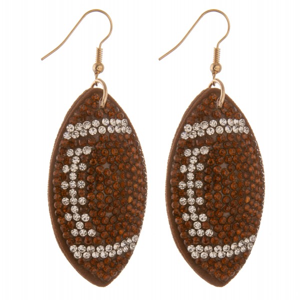 Wholesale rhinestone Sports Ball Drop Earrings L