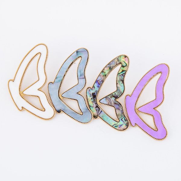 Butterfly match drop earrings.

- Stud post
- Approximately 2.75" L