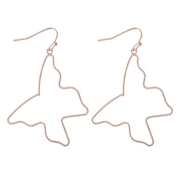 Textured Metal Butterfly Outline Earrings 
- Approximately 2" L