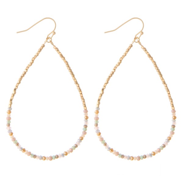 Wholesale long Dainty Beaded Teardrop Earrings L