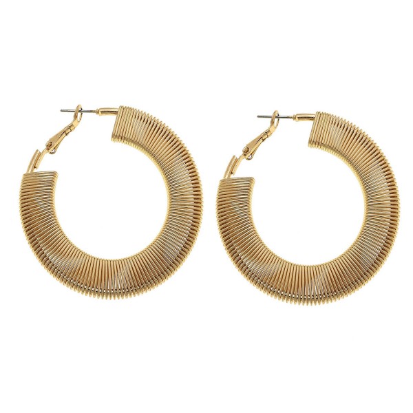 Wholesale wire Wrapped Hoop Earrings Gold Hoop Diameter