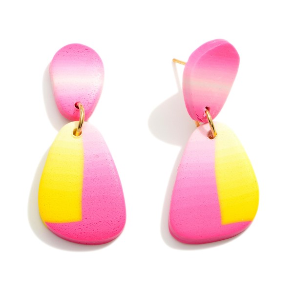 Multicolor Polymer Clay Drop Earrings.

- Approximately 1.5" in Length