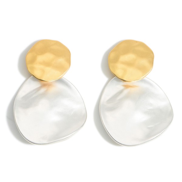 Wholesale hammered Metal Earrings Long
