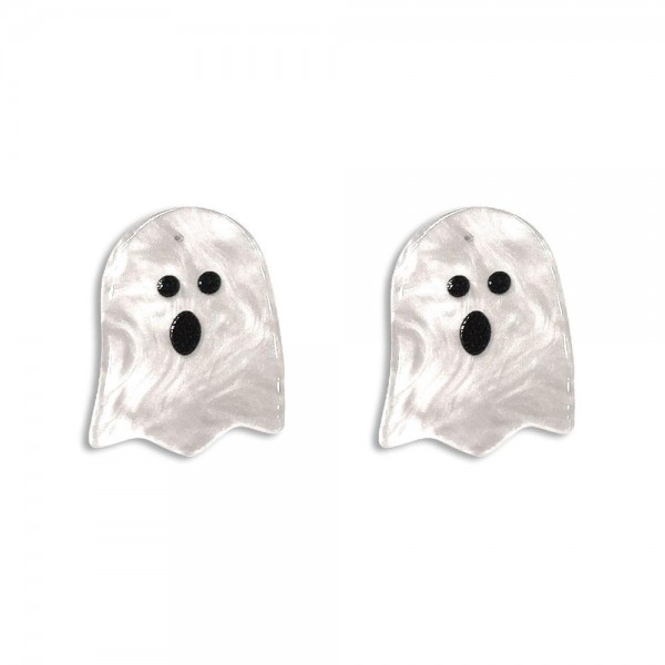 Resin Ghost Stud Earrings

-Approximately 0.75" Wide