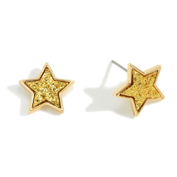 Wholesale star Glitter Stud Earring mm
