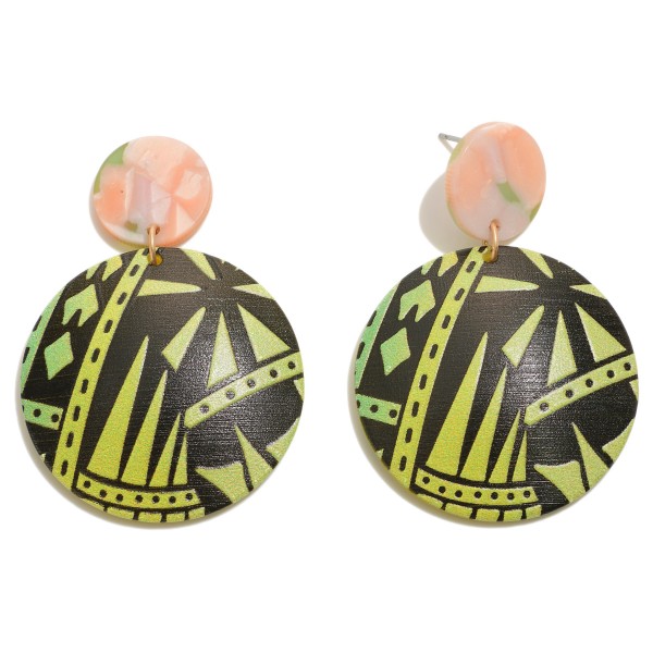 Island Inspired Drop Earrings

- Approximately 2.25" Length