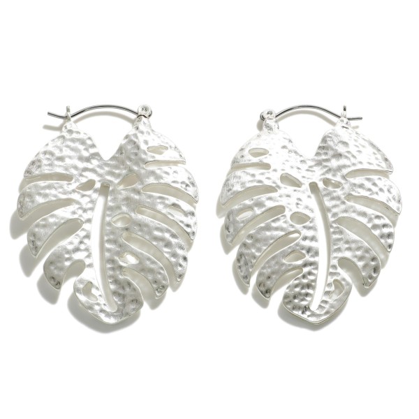 Wholesale metal Leaf Drop Earrings Long