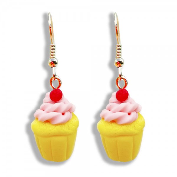 Polymer Clay Cupcake Drop Earrings

- Approximately 1.5" Long