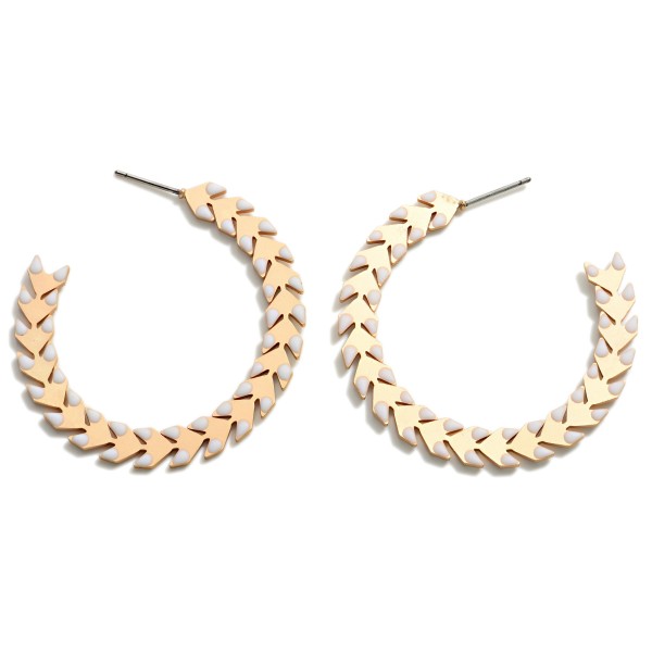 Wholesale gold Arrow Hoop Earrings