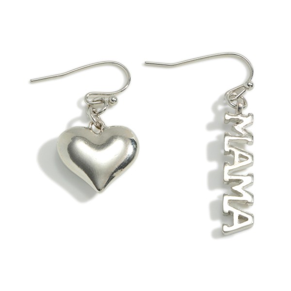 Heart and Mama Earring Set

- Approximately 1.25" Length