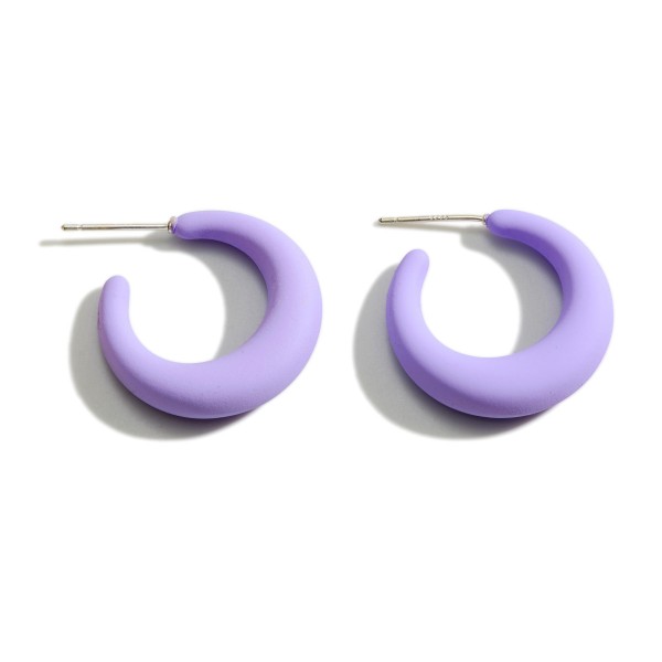 Wholesale small Rubber Hoop Earrings
