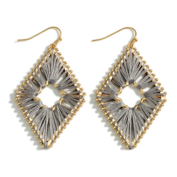 Wholesale diamond Thread Drop Earrings