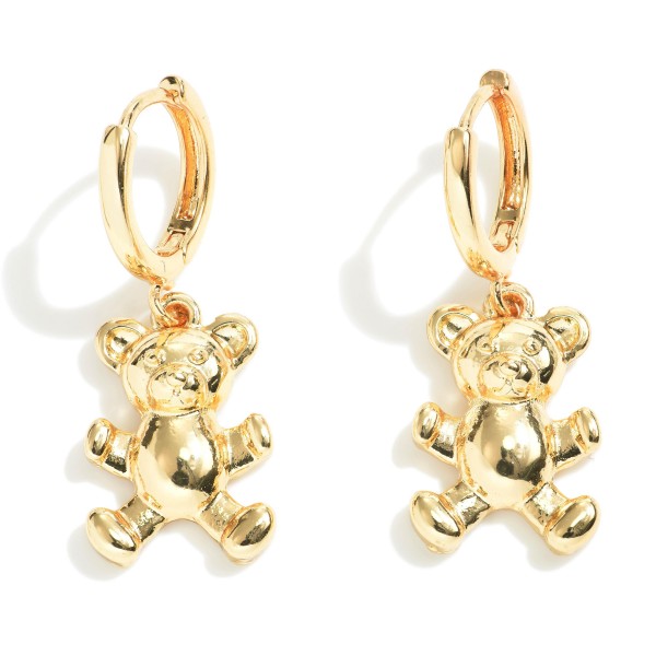 Wholesale metal Teddy Bear Drop Earrings
