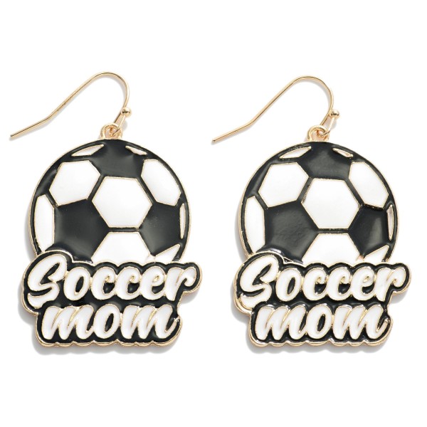 Wholesale soccer Mom Enameled Drop Earring