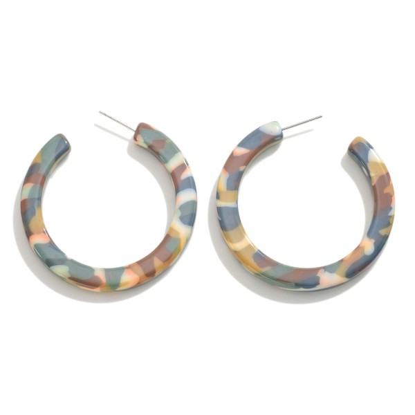 Wholesale large Acetate Hoop Earrings Diameter