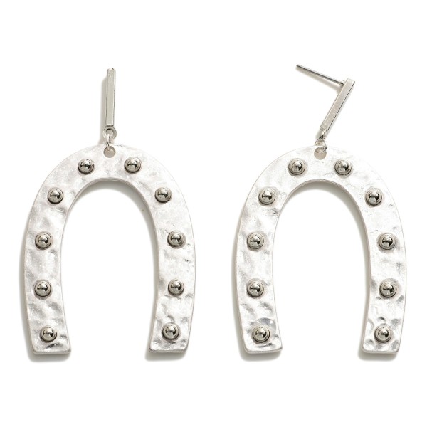Wholesale studded Metal Arch Drop Earrings L