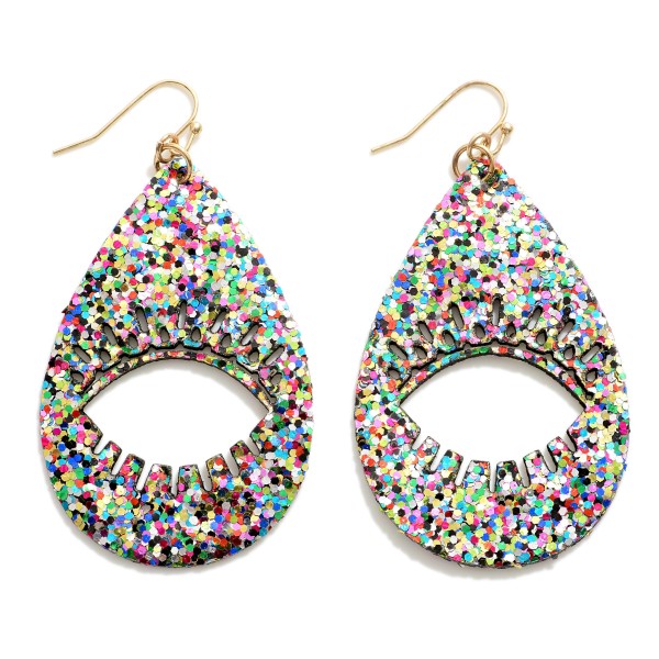 Wholesale glitter Teardrop Earring Eyelash Outline L