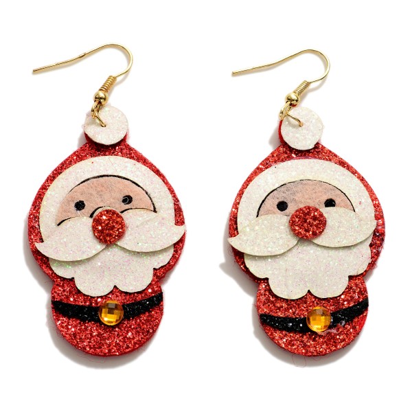 Wholesale glitter Santa Drop Earrings L