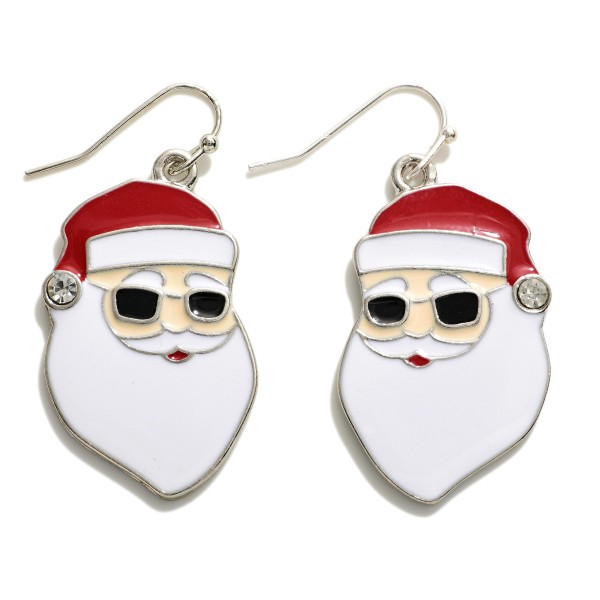 Tropical Sunglasses Santa Enamel Drop Earrings.

- Approximately 1.75" L