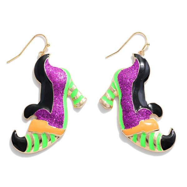 Wholesale enameled Witch Shoes Drop Earrings L