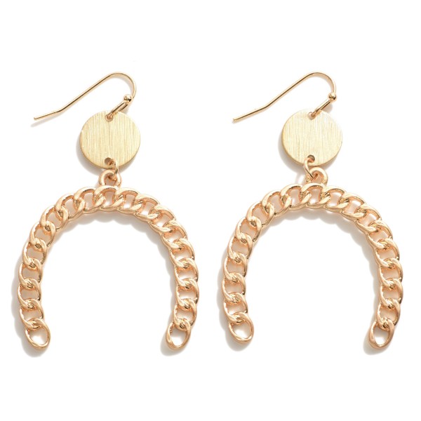 Chain Link Arch Drop Earrings.

- Approximately 2" L