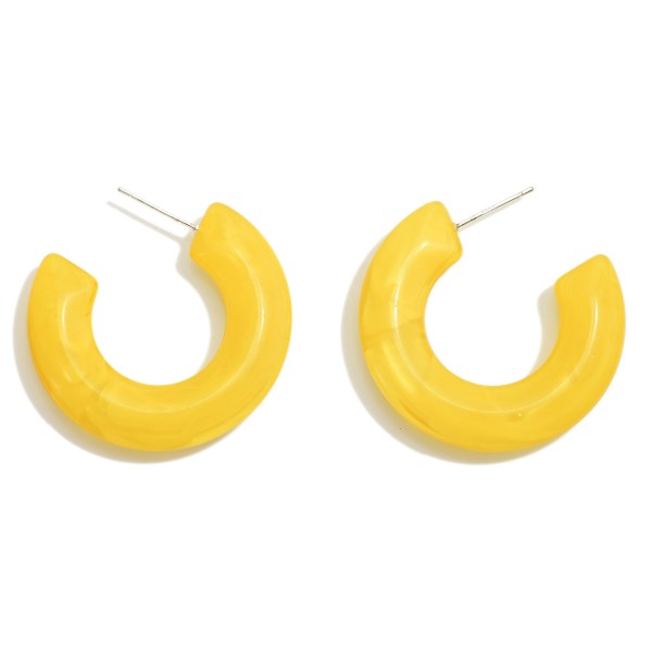 Wholesale resin Hoop Drop Earrings L