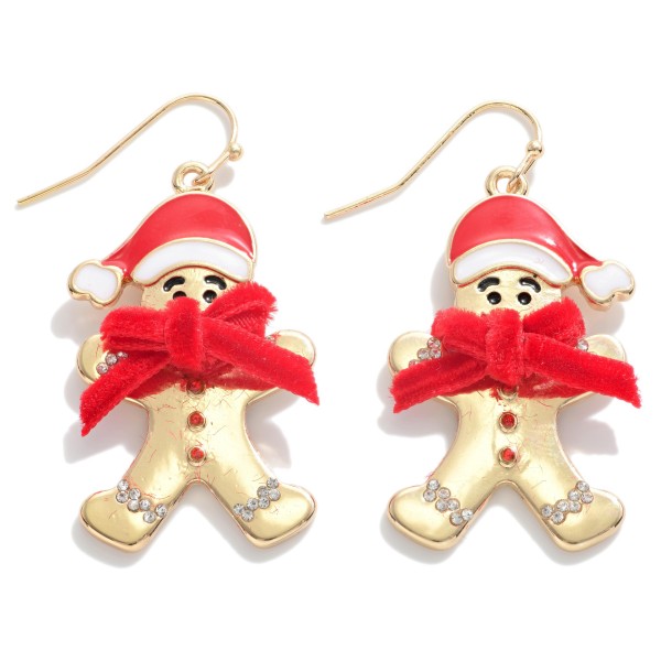 Wholesale rhinestone GingerBread Drop Earrings L