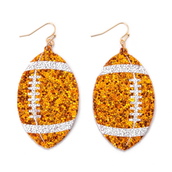 Wholesale glitter Football Drop Earrings L