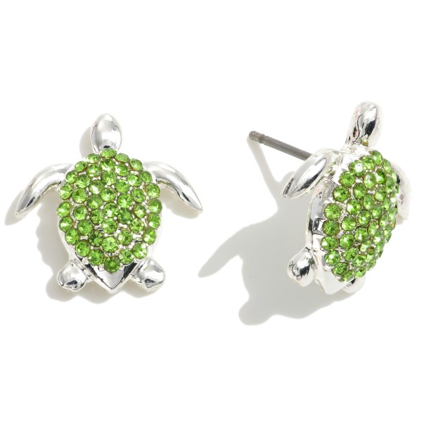 Wholesale rhinestone Sea Turtle Stud Earrings L