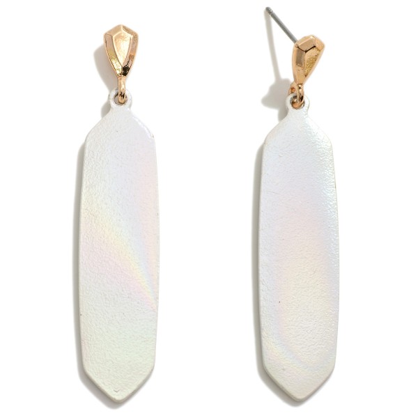 Wholesale iridescent Metal Drop Earrings L