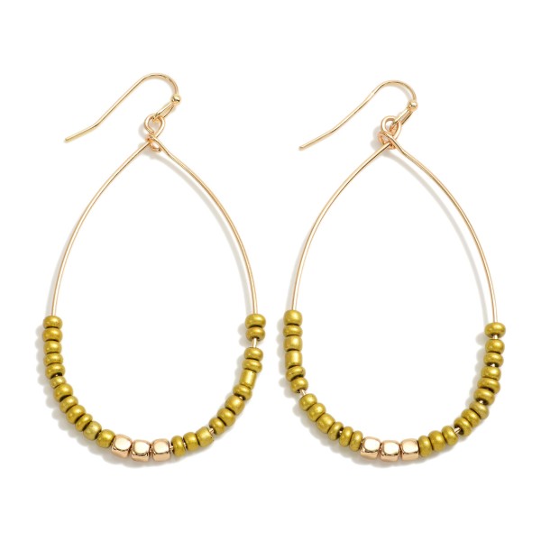 Wholesale dainty Teardrop Earrings Beaded Detail L
