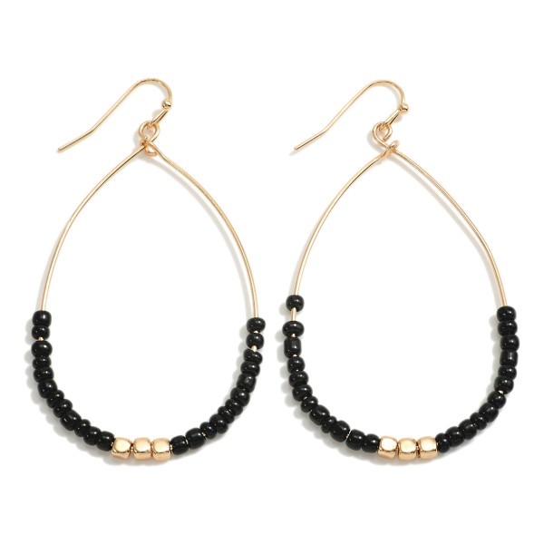 Wholesale dainty Teardrop Earrings Beaded Detail L