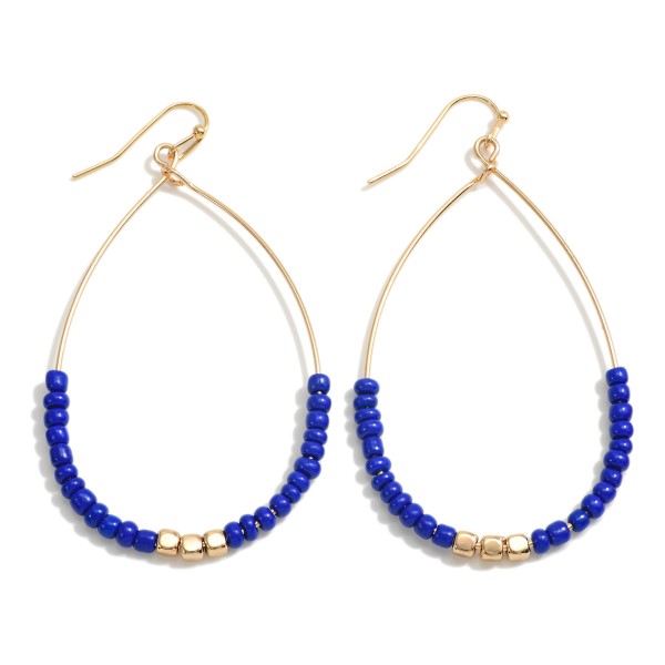 Wholesale dainty Teardrop Earrings Beaded Detail L